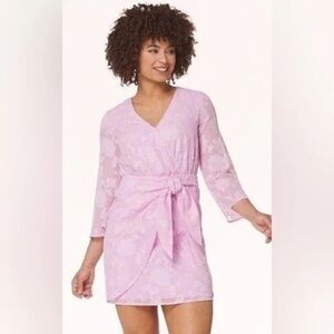 Cato | Orchid Tie Floral Dress Various Sizes Available